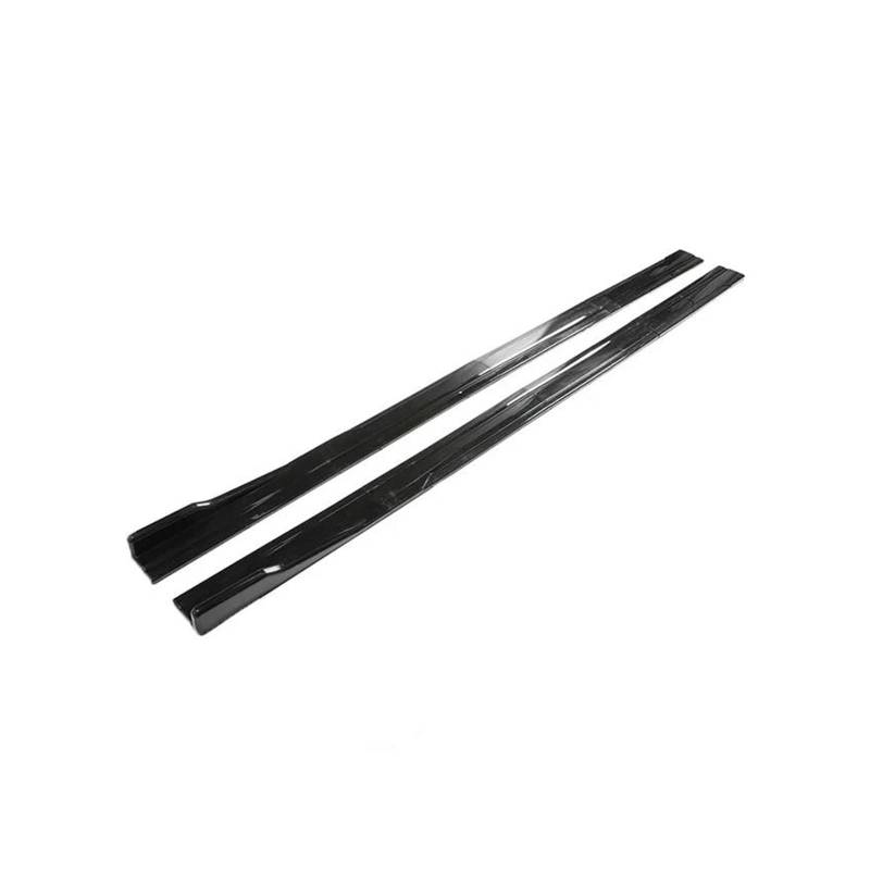 Seitenschweller Splitter 8 STÜCKE Universal 2 M/2,18 M Universal Für Seitenschweller Verlängerung Kipphebel Lip Separator Stoßstange Seitenschürze(2m Glossy Black) von ODKBFG