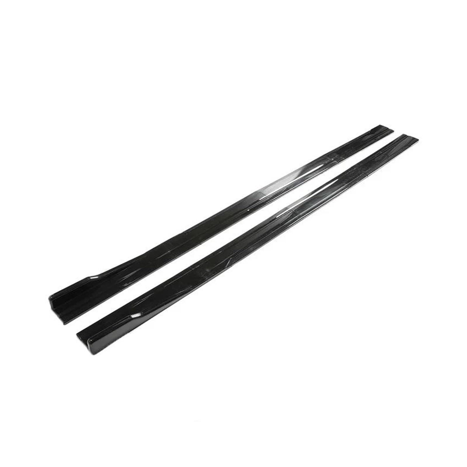 Seitenschweller Splitter 8 STÜCKE Universal 2 M/2,18 M Universal Side Rock Erweiterung Rocker Platte Lip Separator Stoßstange Für Nissan Seitenschürze(2.18m Glossy Black) von ODKBFG