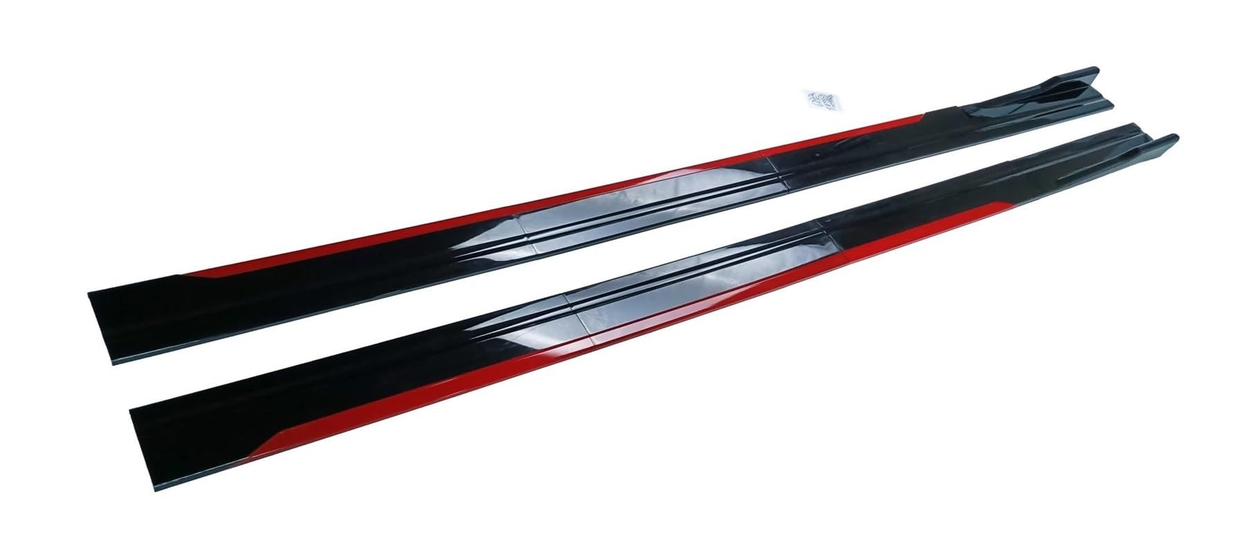 Seitenschweller Splitter 8 Stück Universal Auto Seitenschweller Winglet Splitter Lippe Für A3 A4 A5 A6 A7 A7 A8 Q3 Q5 Q7 RS5 RS6 RS7 S3 S4 TT Alle Modelle Seitenspoiler Seitenschürze(Red Black) von ODKBFG