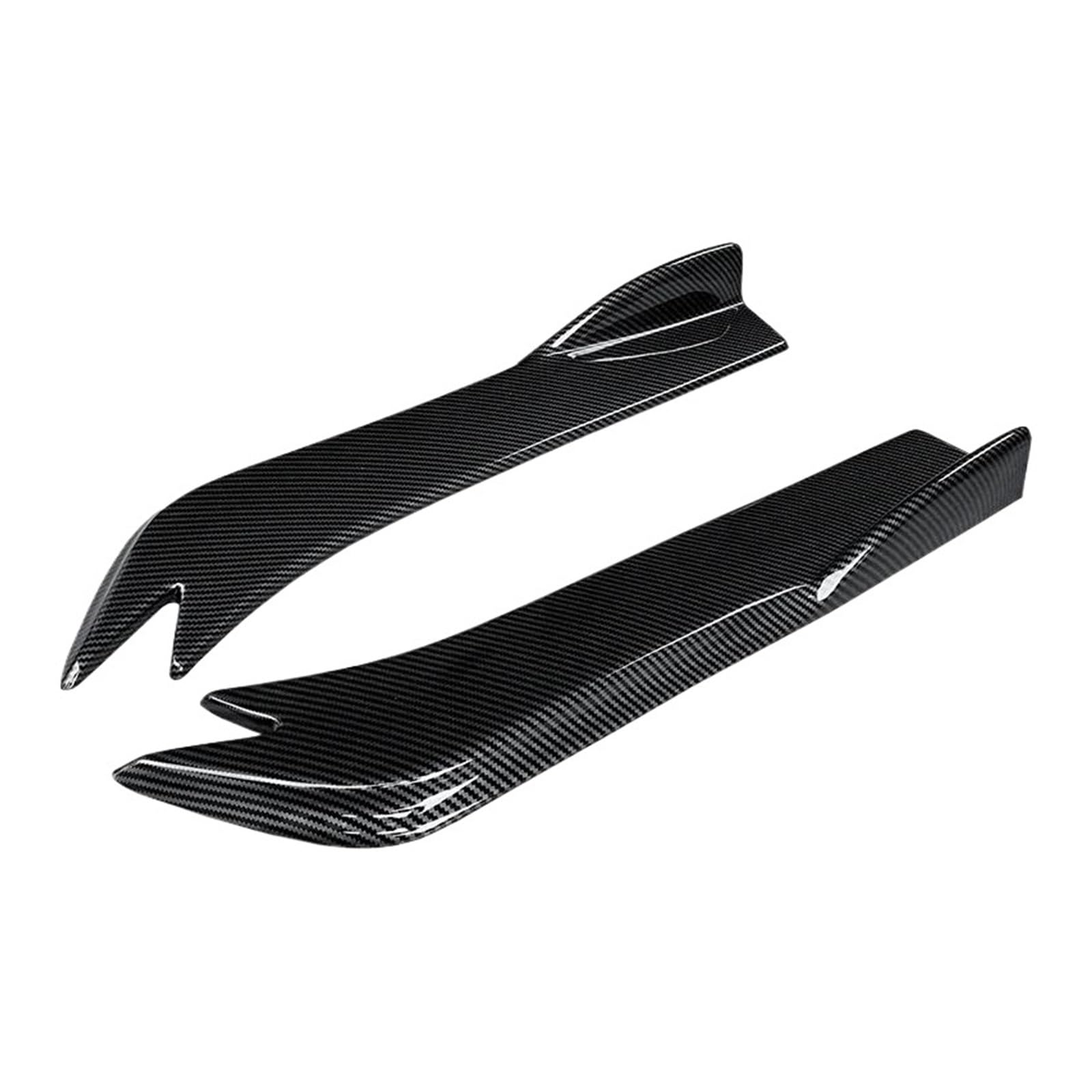 Seitenschweller Splitter Auto Heckspoilerlippe Diffusor Splitter Spoiler Kratzschutz Schwarz Heckspoilerlippe Wickelwinkel Splitter Für Mazda 6 Für Atenza 2014-2019 Seitenschürze(Kohlefaser-Optik) von ODKBFG