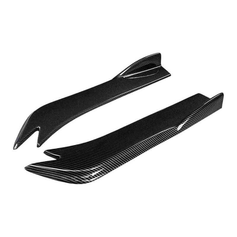 Seitenschweller Splitter Auto Heckspoilerlippe Diffusor Splitter Spoiler Kratzschutz Schwarz Heckspoilerlippe Wickelwinkel Splitter Für Mazda 6 Für Atenza 2014-2019 Seitenschürze(Kohlefaser-Optik) von ODKBFG