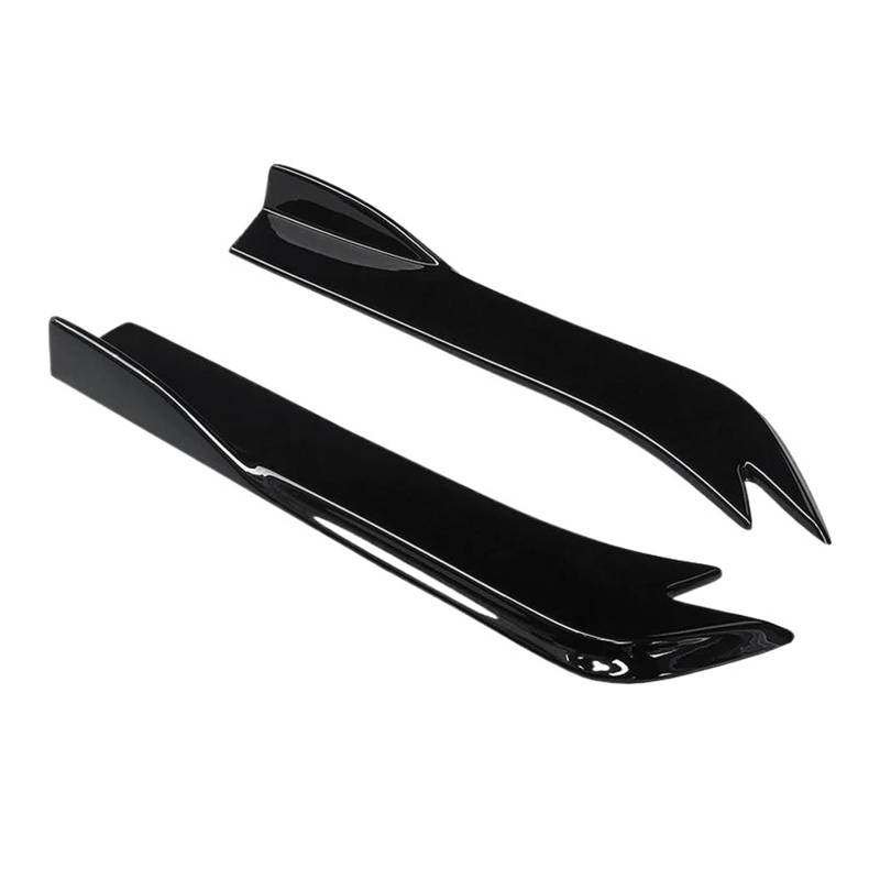 Seitenschweller Splitter Auto Heckstoßstange Splitter Schürzen Kofferraumlippe Spoiler Canard Flügel Diffusor Wrap Winkel Carbon Fiber Look Für Kia K5 2011-2019 Seitenschürze(Gloss Black) von ODKBFG