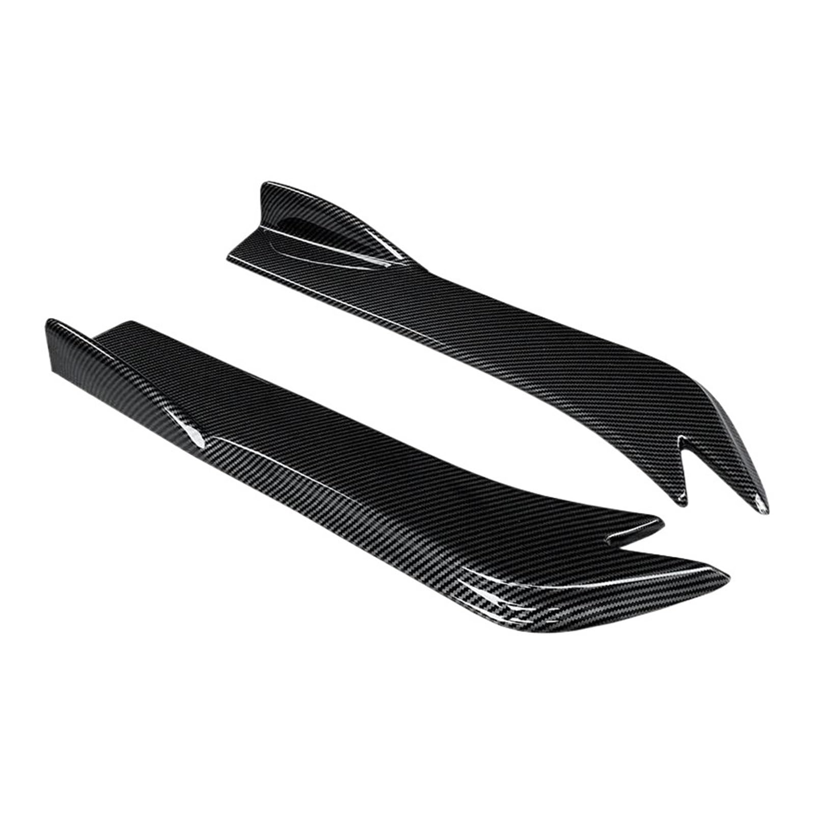 Seitenschweller Splitter Auto Heckstoßstange Splitter Schürzen Kofferraumlippe Spoiler Canard Flügel Diffusor Wrap Winkel Carbon Fiber Look Für Kia K5 2011-2019 Seitenschürze(Kohlefaser-Optik) von ODKBFG