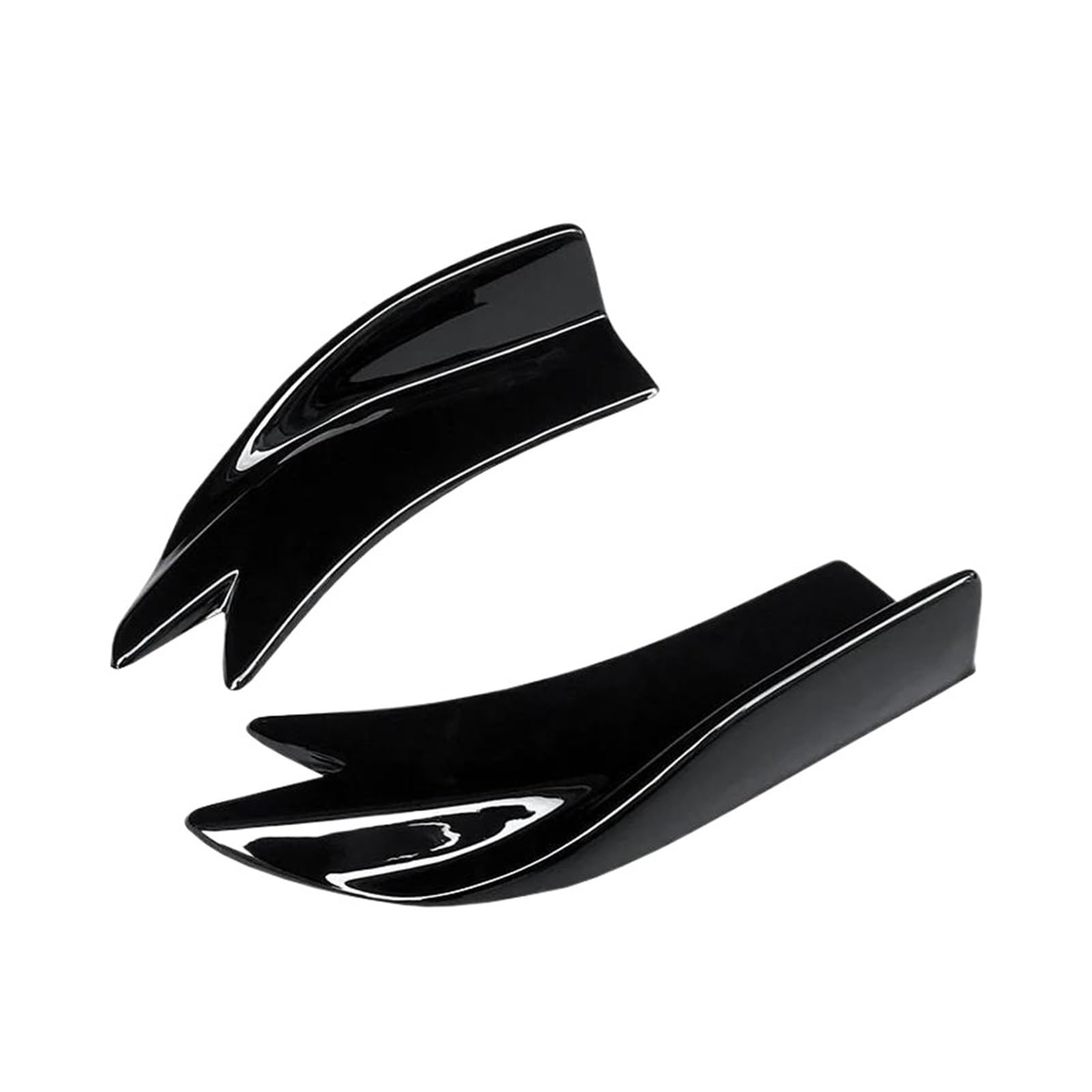 Seitenschweller Splitter Auto Heckstoßstange Splitter Schürzen Kofferraumlippe Spoiler Canard Flügel Diffusor Wrap Winkelschutz ABS Für Lexus CT200h 2011-2022 Seitenschürze(Gloss Black) von ODKBFG