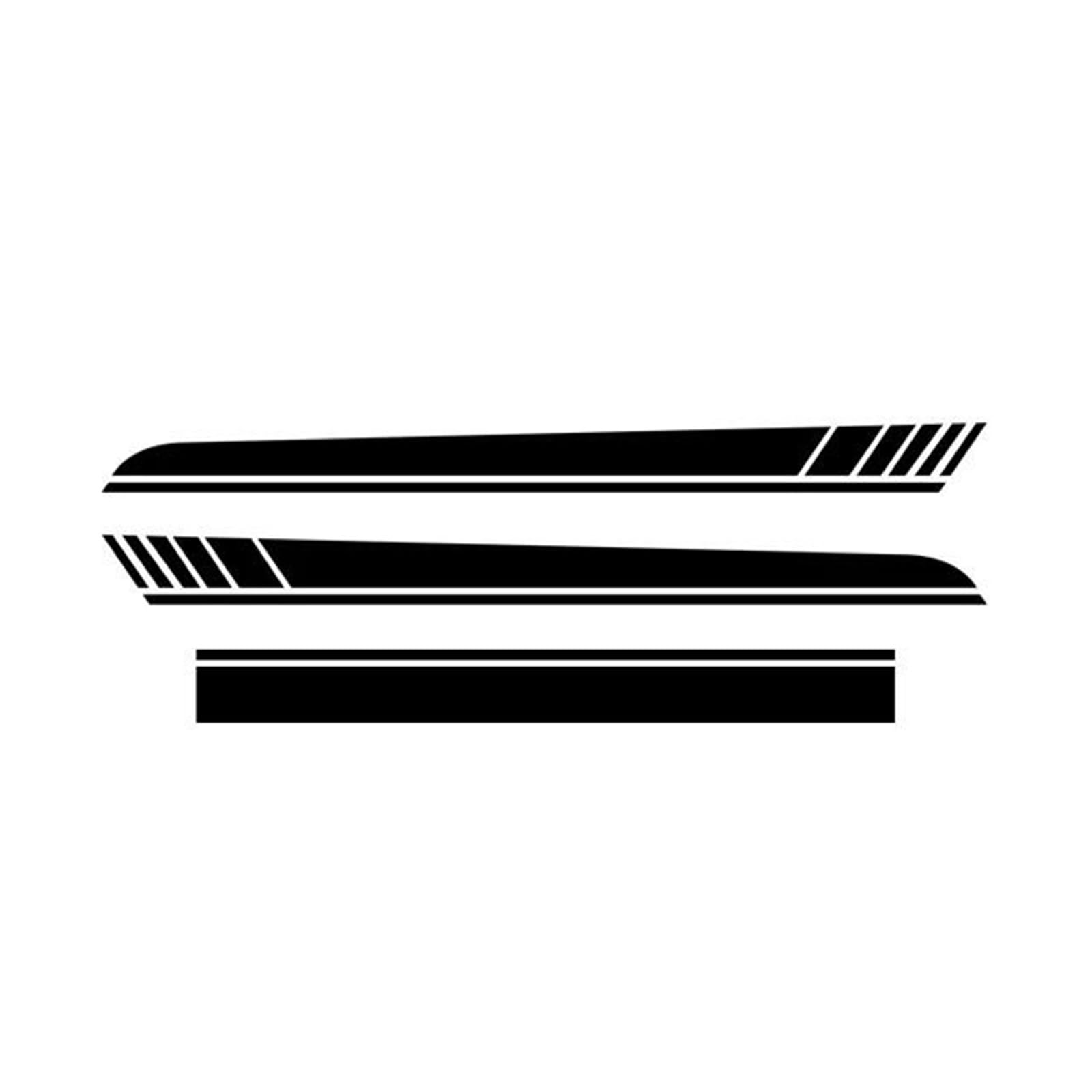 Seitenschweller Splitter Auto Motorhaube Vinyl Aufkleber Seitenstreifen Rock Aufkleber Zubehör Für Benz A Klasse W177 V177 A35 A45 A45S W176 Edition 1 Für AMG Seitenschürze(Glossy Black,176) von ODKBFG