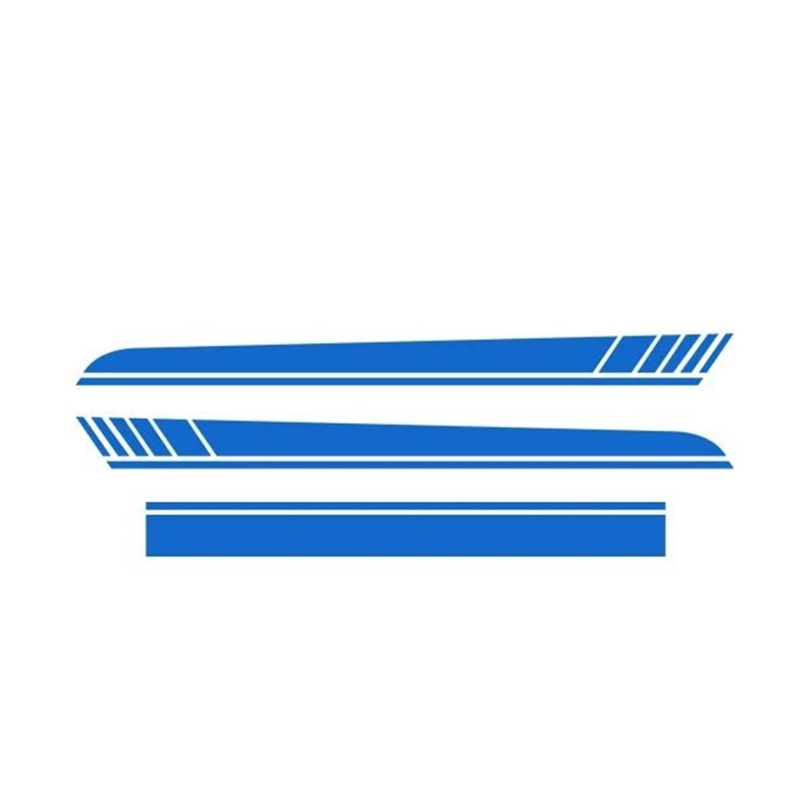 Seitenschweller Splitter Auto Motorhaube Vinyl Aufkleber Seitenstreifen Rock Aufkleber Zubehör Für Benz A Klasse W177 V177 A35 A45 A45S W176 Edition 1 Für AMG Seitenschürze(Glossy Blue,177) von ODKBFG
