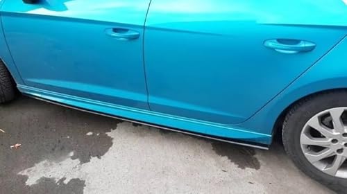 Seitenschweller Splitter Auto Styling Auto Universal Spoiler Schmutzfänger Für Seat Für Leon Seitenschweller Schwelle Seitenschweller Befestigung 2013-2018 Schwellerverkleidung Seitenschürze(D) von ODKBFG
