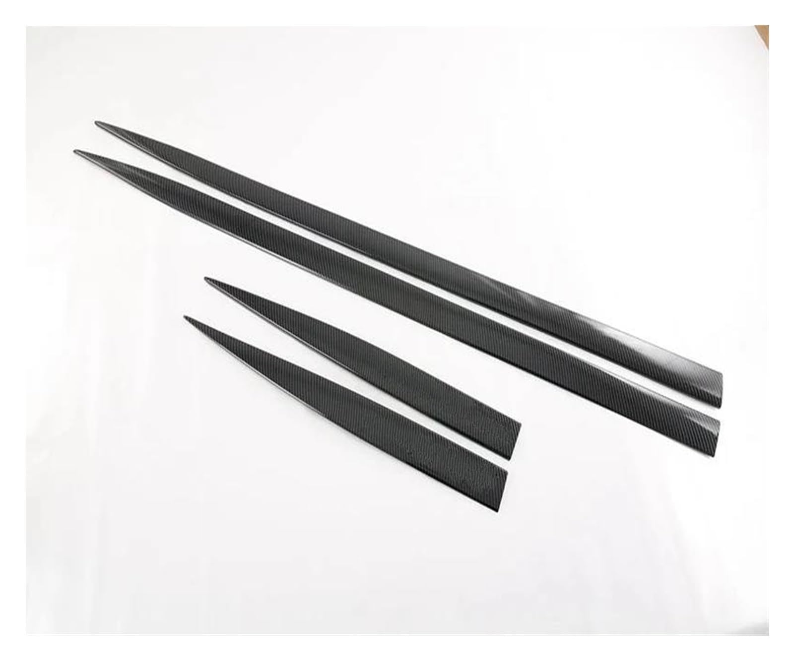 Seitenschweller Splitter Auto Zubehör ABS Chrome Side Door Körper Molding Moulding Trim Für Benz Für C-Klasse W206 Sport C180 C200 C300 2022 2023 Seitenschürze(Kohlefaser-Stil) von ODKBFG