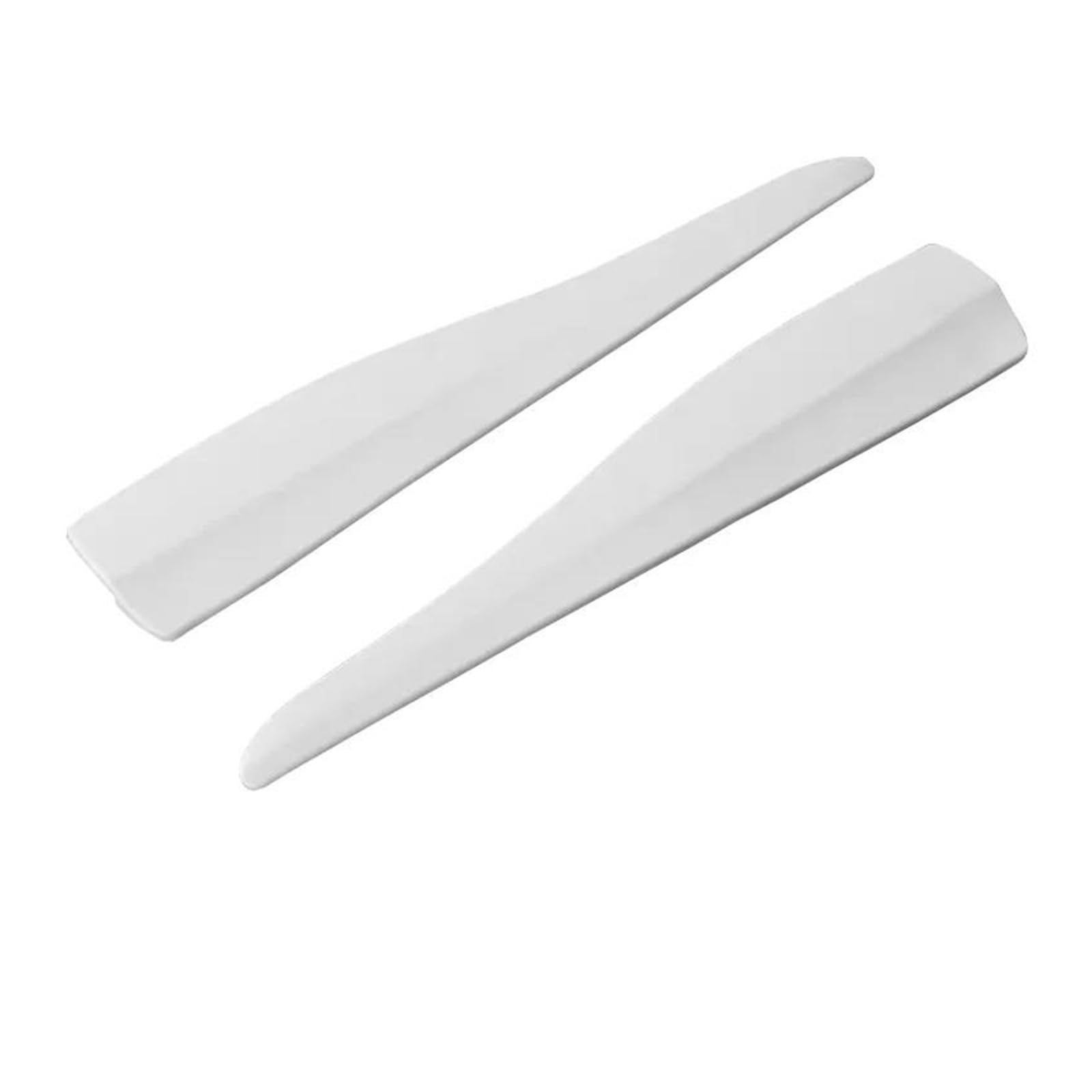 Seitenschweller Splitter Auto Zubehör Universal Vorne Hinten Stoßstange Ecke Protector Schutz Auto Anti-kollision Schutz Dekoration Streifen Seitenschürze(White 28x5cm) von ODKBFG