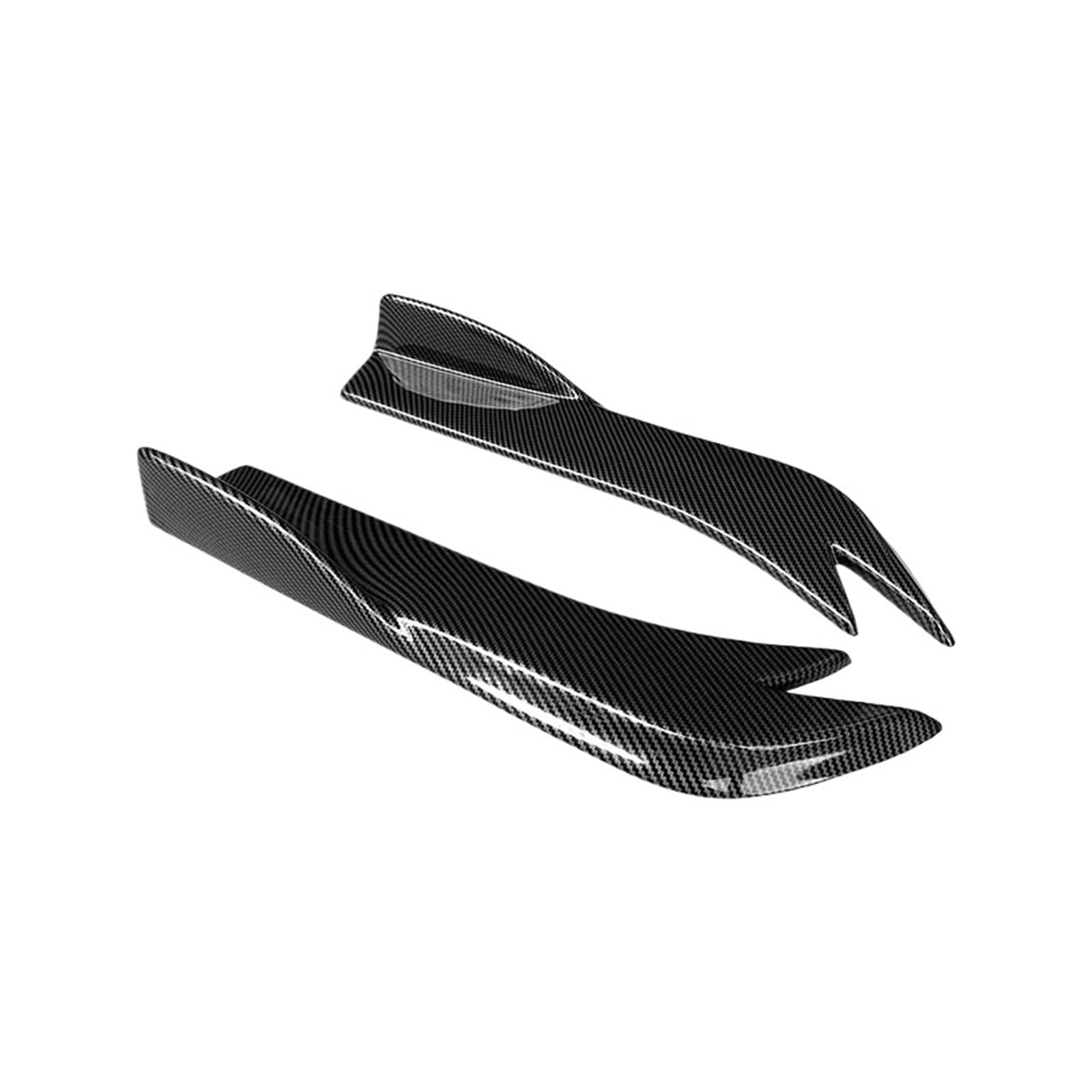 Seitenschweller Splitter Autoheck-Wrap-Winkelsplitter Kofferraumlippenspoiler Canard-Flügel-Diffusor ABS Für Benz Für GLC43 Für GLC260 Für GLC300 X253 2015-2023 Seitenschürze(Kohlefaser-Optik) von ODKBFG
