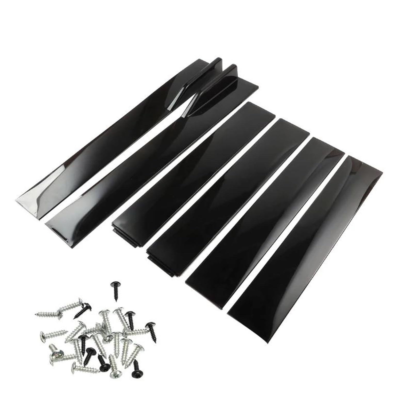 Seitenschweller Splitter Autozubehör Auto Außen 1 Paar 2M Universal Seitenschweller Verlängerung Rocker Panels Lip Splitter ABS Für Civic Seitenschürze(A-Model Black) von ODKBFG