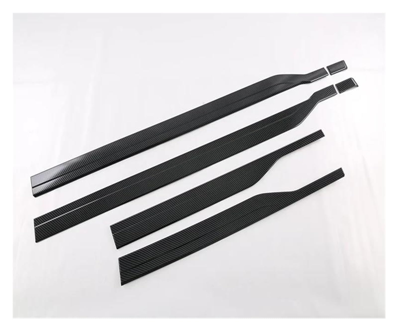 Seitenschweller Splitter Autozubehör Edelstahl Seitentür Körper Formteil Zierleiste Für CRV Für CR-V RS 2023 2024 Seitenschürze(Kohlefaser-Stil) von ODKBFG