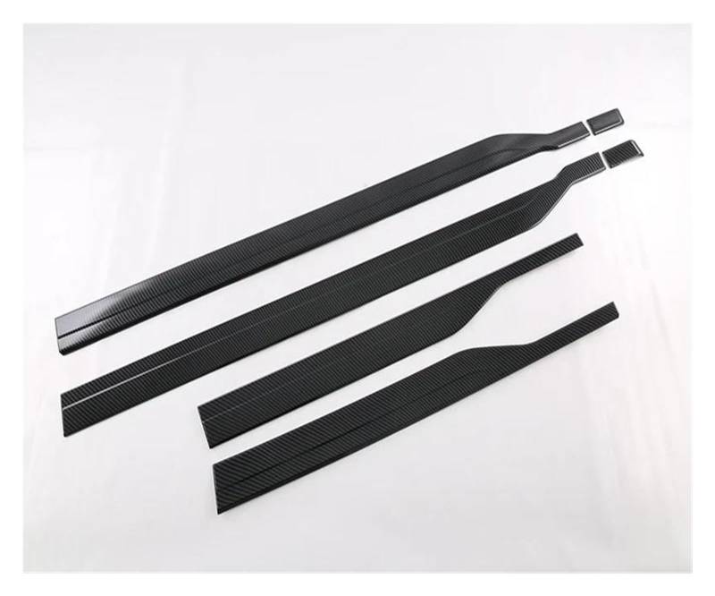Seitenschweller Splitter Autozubehör Edelstahl Seitentür Körper Formteil Zierleiste Für CRV Für CR-V RS 2023 2024 Seitenschürze(Kohlefaser-Stil) von ODKBFG