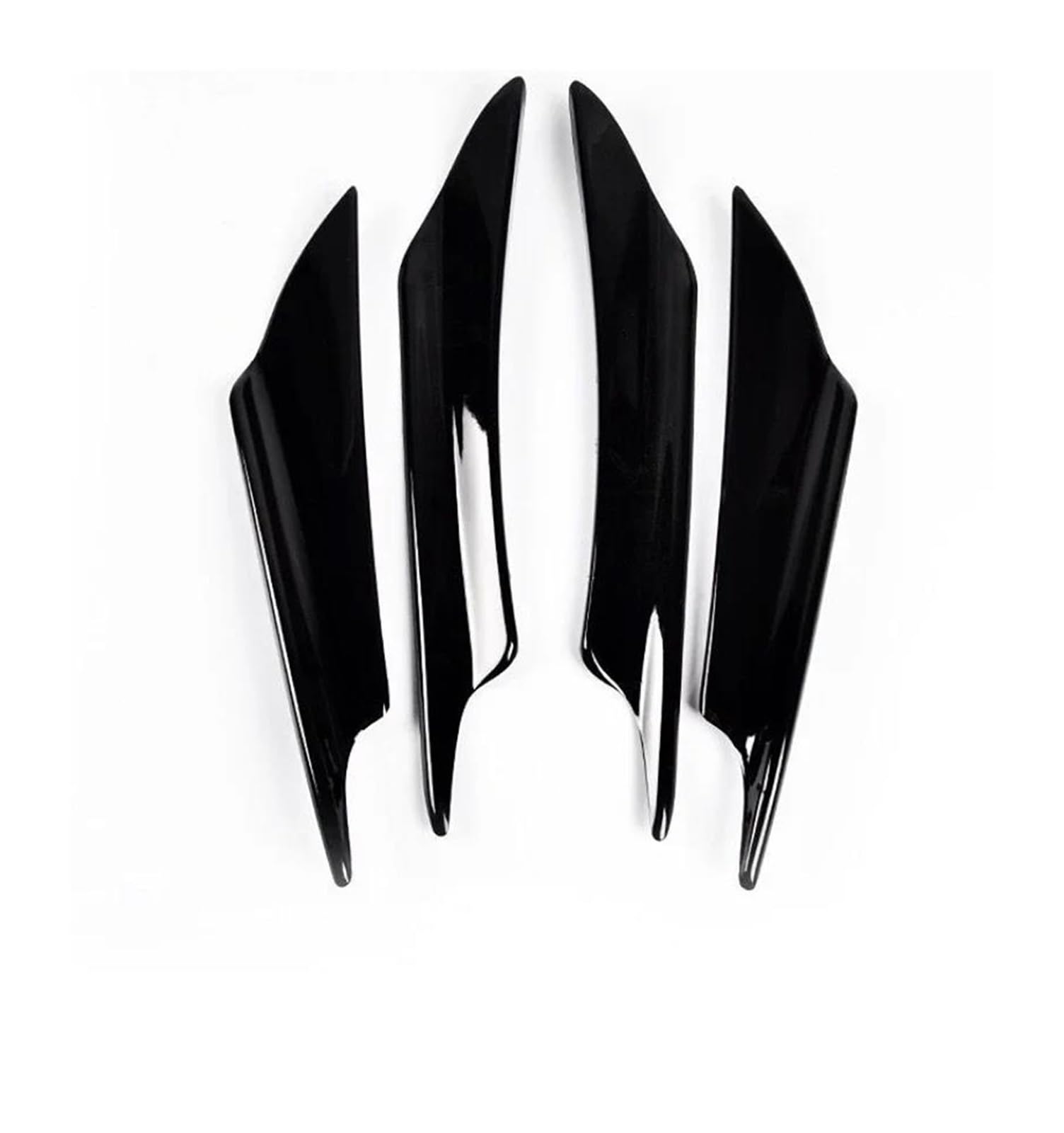 Seitenschweller Splitter Autozubehör Frontstoßstange Splitter Fin Canard Valence Spoilerlippe Diffusor Universal Für Mitsubishi Für Lancer Für EVO 10 2008-2017 Seitenschürze(Schwarz) von ODKBFG