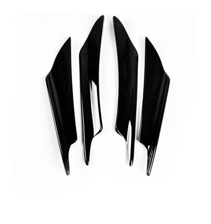 Seitenschweller Splitter Autozubehör Frontstoßstange Splitter Fin Canard Valence Spoilerlippe Diffusor Universal Für Mitsubishi Für Lancer Für EVO 10 2008-2017 Seitenschürze(Schwarz) von ODKBFG