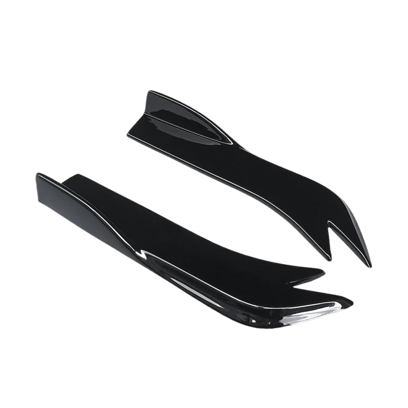 Seitenschweller Splitter Car Wrap Angle Splitters Trunk Lip Spoiler Canard Wing Body Spoiler Anti-Crash Diffusor Für Lexus RC 200 300 350 2014-2021 Seitenschürze(Gloss Black) von ODKBFG