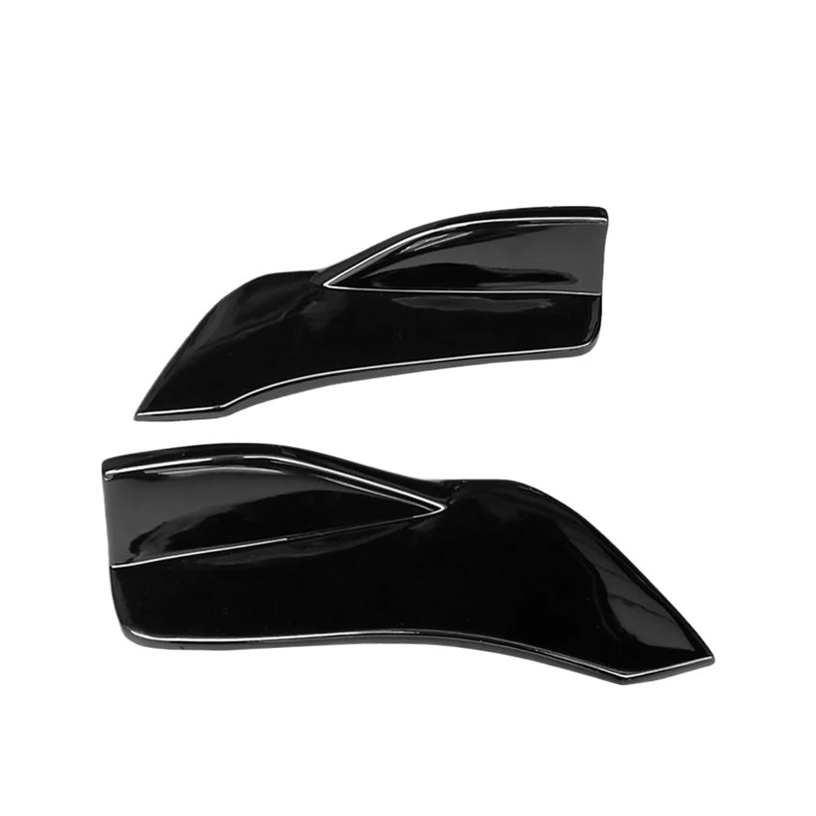 Seitenschweller Splitter Für 2 Serie F22 F23 218i 220i 225i 2014-2019 Auto Hinten Stoßstange Splitter Trunk Lip Spoiler Canard Flügel Diffusor Wrap Winkel Seitenschürze(Gloss Black) von ODKBFG