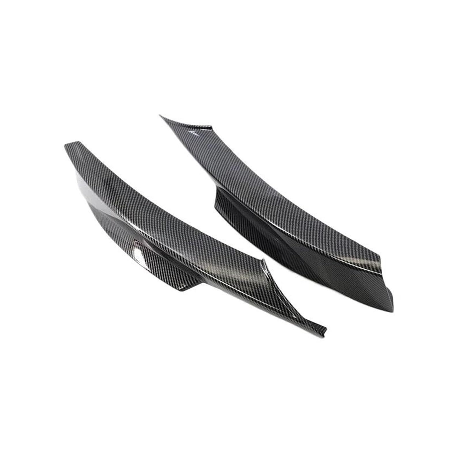 Seitenschweller Splitter Für 3 Serie E90 320i 330i Tech LCI 2009 2010 2011 2012 Nebelscheinwerferabdeckung Trim Front Canards Splitter Zubehör Seitenschürze(Carbon Look) von ODKBFG