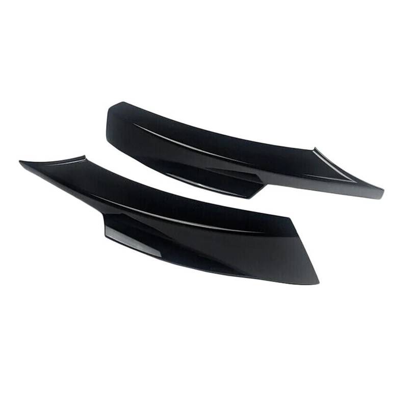 Seitenschweller Splitter Für 3 Serie E90 320i 330i Tech LCI 2009 2010 2011 2012 Nebelscheinwerferabdeckung Trim Front Canards Splitter Zubehör Seitenschürze(Schwarz) von ODKBFG
