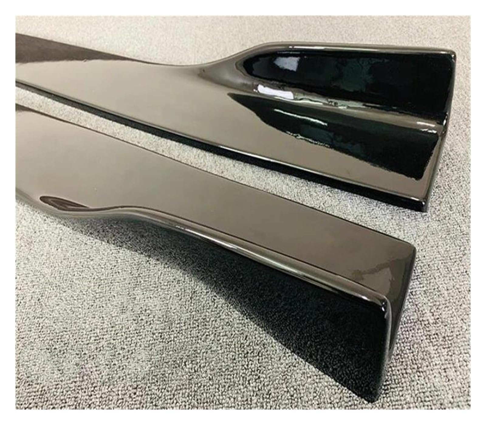 Seitenschweller Splitter Für A5 S5 RS5 B9 B10 2017-2023 Seitenschweller Kit Lippenspoiler Splitter Real Carbon Fiber Karosserie Seitenschürze(Sedan Black) von ODKBFG