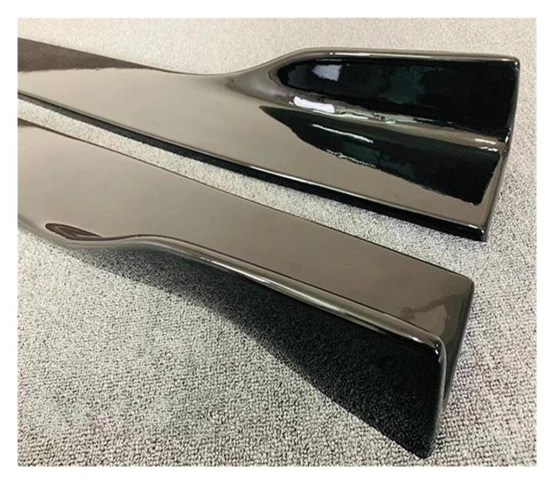Seitenschweller Splitter Für A5 S5 RS5 B9 B10 2017-2023 Seitenschweller Kit Lippenspoiler Splitter Real Carbon Fiber Karosserie Seitenschürze(Sedan Black) von ODKBFG