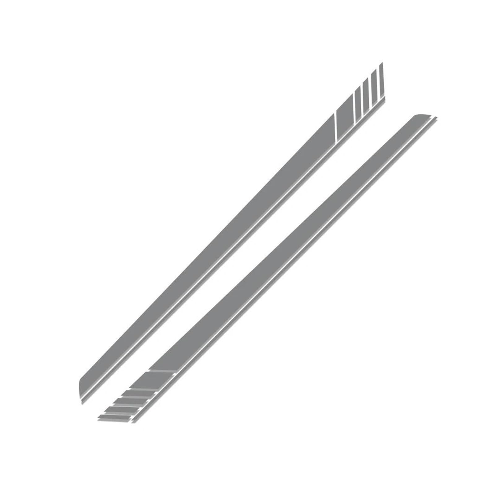 Seitenschweller Splitter Für Benz A Klasse W176 W177 A45 A180 A200 A220 A250 X117 Für AMG Auto Seite Körper Aufkleber Streifen Rock DIY Aufkleber Seitenschürze(Glossy Gray) von ODKBFG