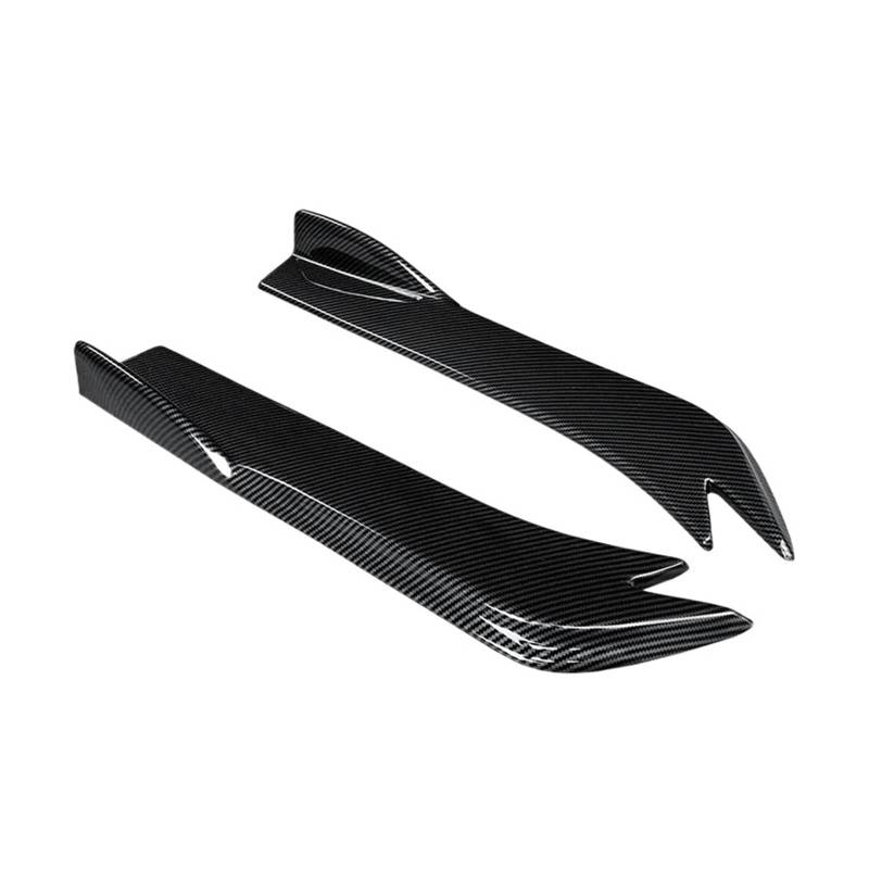 Seitenschweller Splitter Für Benz Für C-Klasse W204 C63 2007-2014 Auto Heckstoßstange Splitter Schürzen Kofferraumlippe Spoiler Canard Flügel Diffusor Wickelwinkel Seitenschürze(Kohlefaser-Optik) von ODKBFG