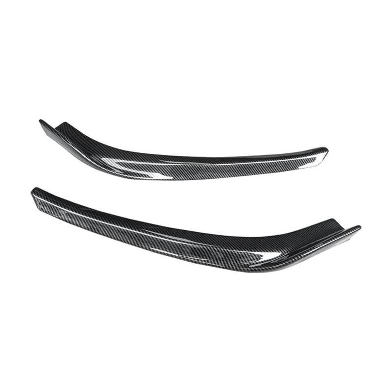 Seitenschweller Splitter Für Civic 2016 2017 2018 2 Stück Auto Front Stoßstange Lip Splitter Spoiler Body Kit Fließheck Umgebenden Ecke Zubehör Seitenschürze(Kohlefaser-Optik) von ODKBFG