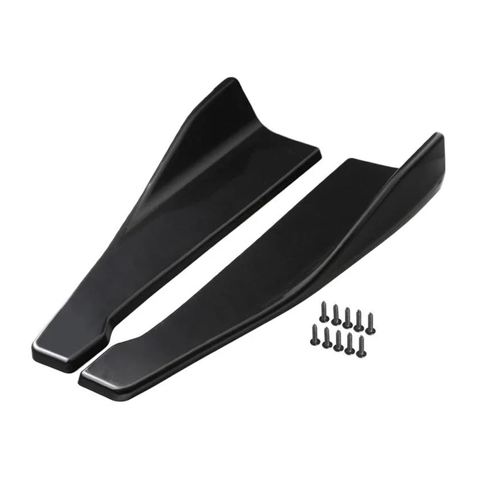 Seitenschweller Splitter Für E90 E46 F20 F30 E39 G20 Autozubehör Frontseitenschweller Heckspoilerlippe Splitter Canards Abdeckung Extendsion Body Kit Seitenschürze(Schwarz) von ODKBFG