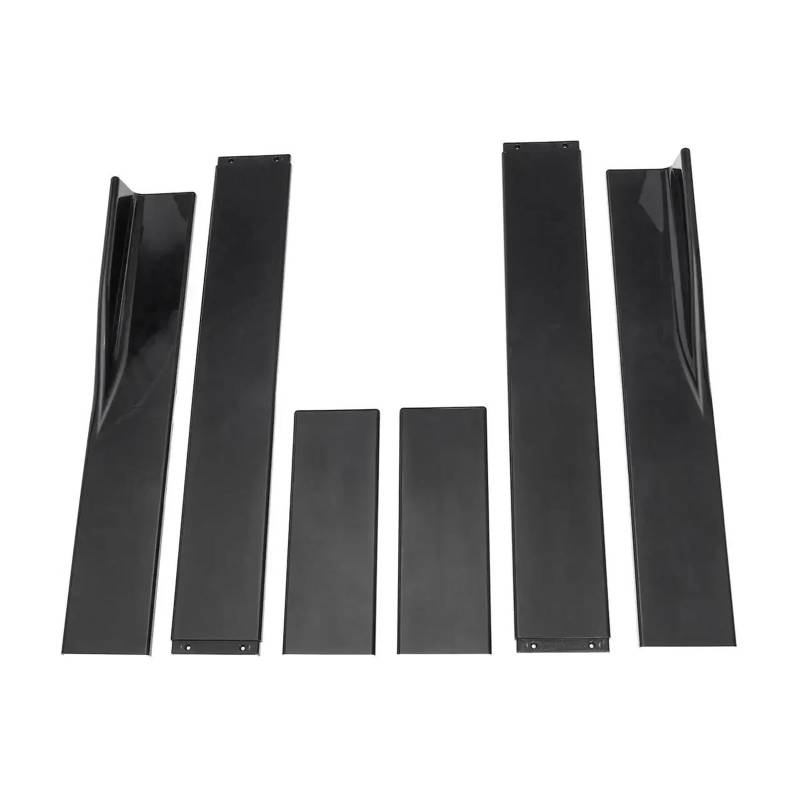 Seitenschweller Splitter Für F10 5 Series 535i 528i Sport 2011-2016 86,6 Zoll Seitenschweller Universalverlängerung Body Kit Schürze Winglet Autozubehör Seitenschürze(Schwarz) von ODKBFG