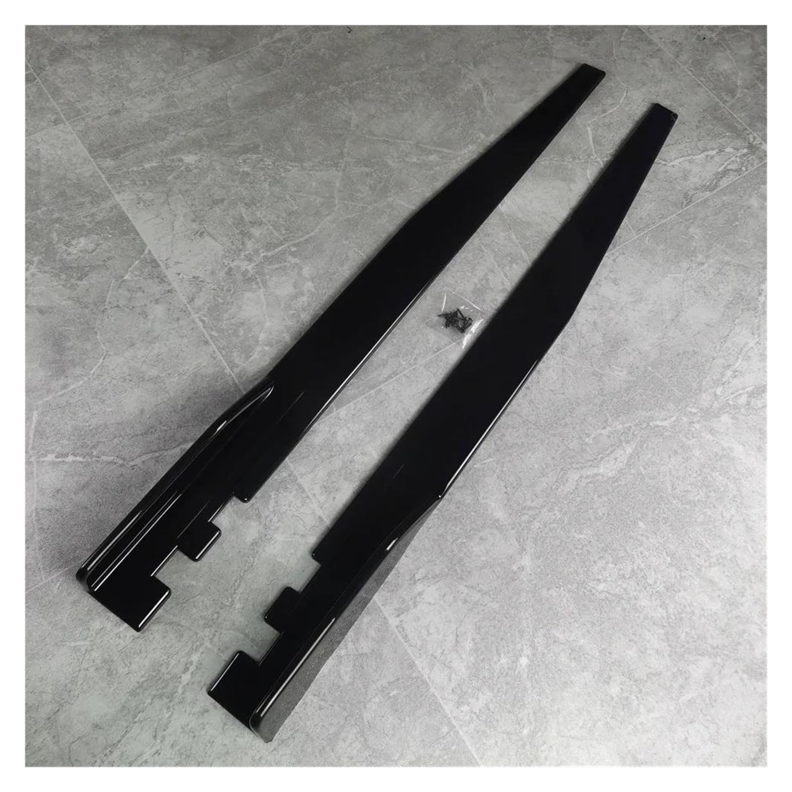 Seitenschweller Splitter Für F34 3GT 318d 320i 320d 325d 330i 335i 340i 2012-2021 Bodykits Tuning Seitenschweller Verlängerung Schweller Lip Splitter Seitenschürze(Gloss Black Unpaint) von ODKBFG