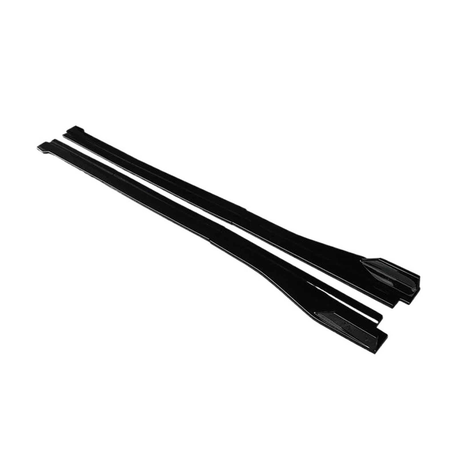 Seitenschweller Splitter Für Ford Für Mustang 2015-2022 Autozubehör Seitenschwellerverlängerung Splitter Seitliche Schaufelkörperschürze Lip Winglet ABS Seitenschürze(Gloss Black) von ODKBFG