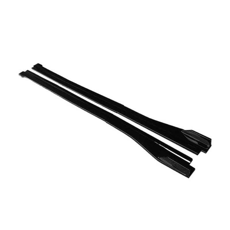 Seitenschweller Splitter Für Ford Für Mustang 2015-2022 Autozubehör Seitenschwellerverlängerung Splitter Seitliche Schaufelkörperschürze Lip Winglet ABS Seitenschürze(Gloss Black) von ODKBFG