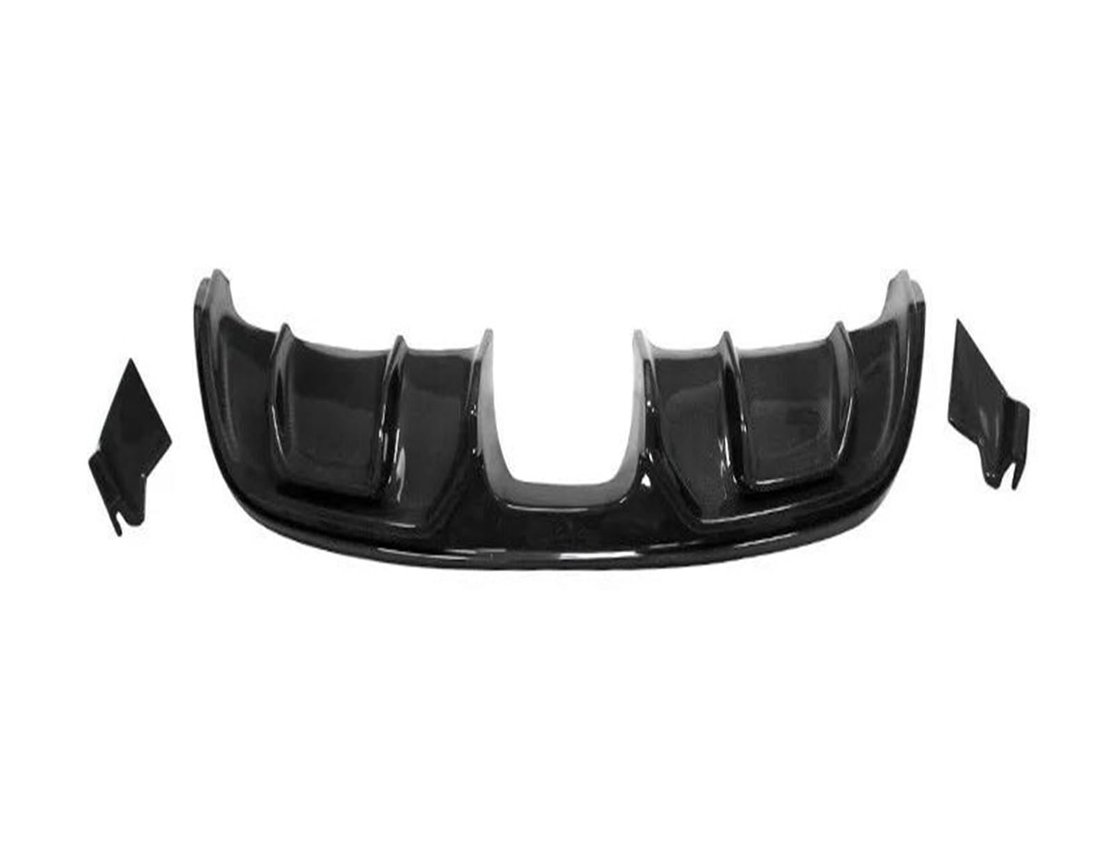Seitenschweller Splitter Für Jaguar Für F-Type 2013-2019 Auto Frontlippe Heckdiffusor Spoiler Seitenschweller Body Kit Schutz Kohlefaser Seitenschürze(Rear Diffuser) von ODKBFG