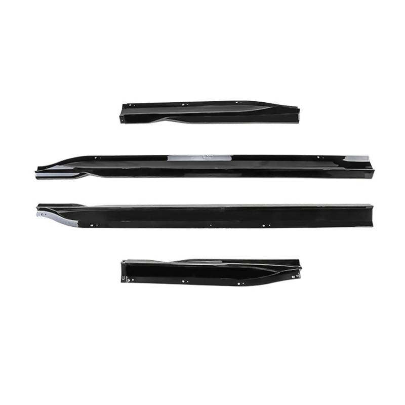 Seitenschweller Splitter Für M3 G80 G81 2021 2022 2023 EIN Set Auto Seitenschweller Spoiler Splitter Diffusor Body Kit Schutz Carbon Fiber Look Seitenschürze(Glossy Black) von ODKBFG