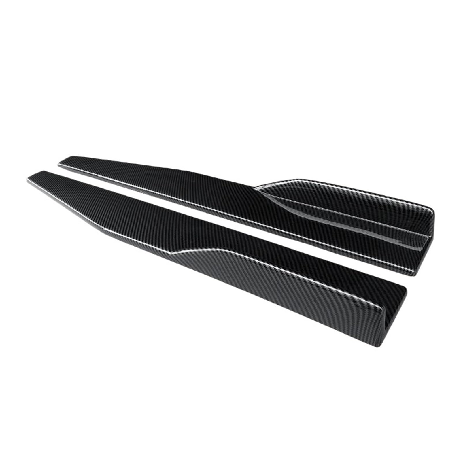 Seitenschweller Splitter Für Mondeo 2013-2020 75cm Auto Links Rechts Seitenschweller Carbon Fiber ABS Stoßstange Diffusor Spoiler Schürzen Flügel Erweiterungen Seitenschürze(Kohlefaser-Optik) von ODKBFG