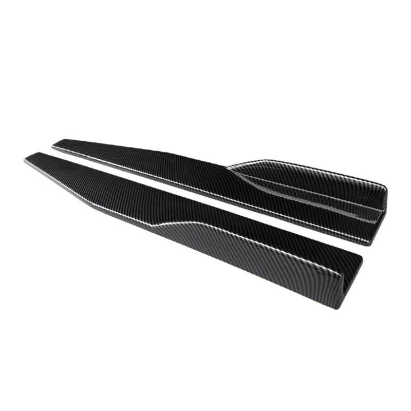 Seitenschweller Splitter Für Mondeo 2013-2020 75cm Auto Links Rechts Seitenschweller Carbon Fiber ABS Stoßstange Diffusor Spoiler Schürzen Flügel Erweiterungen Seitenschürze(Kohlefaser-Optik) von ODKBFG