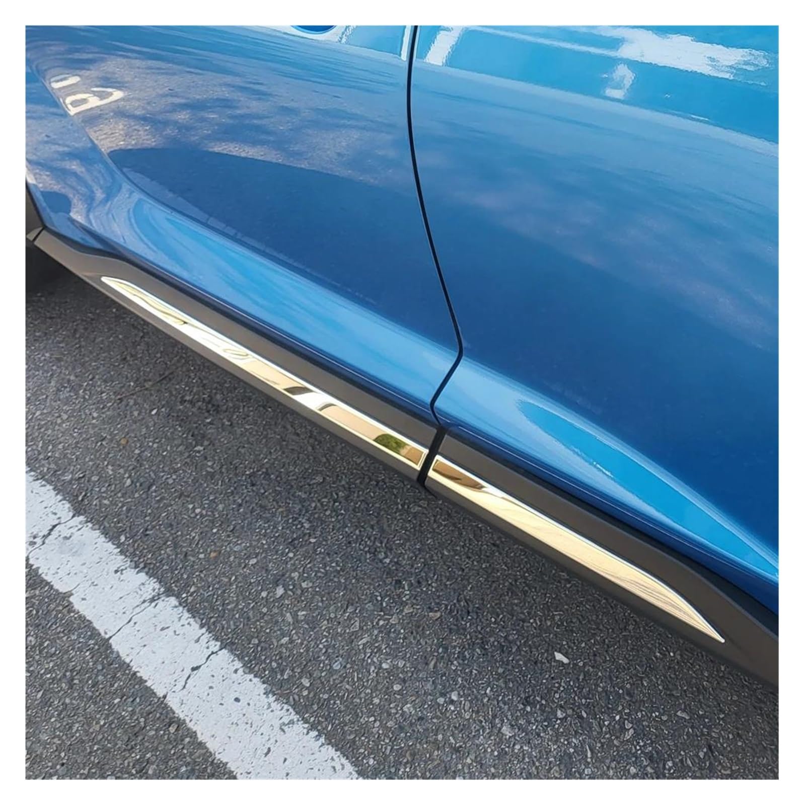 Seitenschweller Splitter Für Nissan Für Juke F16 2019-2023 Auto Edelstahl Seitentür Körperschutzleisten Schutz Dekorative Abdeckung Zierleisten Seitenschürze(Body Side Trim) von ODKBFG