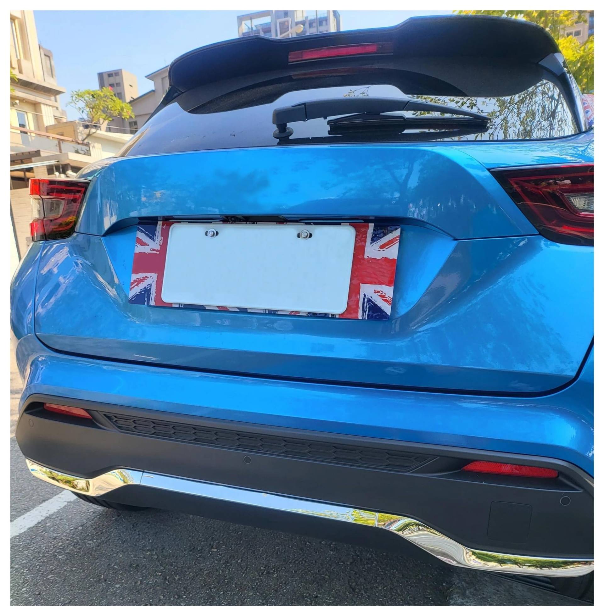 Seitenschweller Splitter Für Nissan Für Juke F16 2019-2023 Auto Edelstahl Seitentür Körperschutzleisten Schutz Dekorative Abdeckung Zierleisten Seitenschürze(Rear Bumper Chrome) von ODKBFG