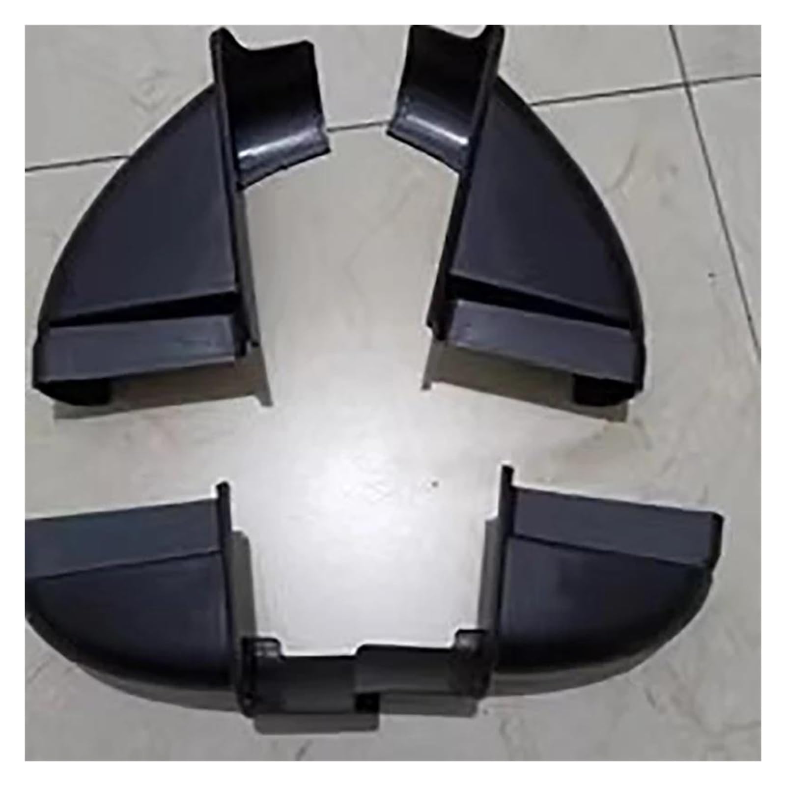 Seitenschweller Splitter Für Nissan Für Navara D23 NP300 2015 2016 2017 2018 Autoseite Endstufenkappe Trittbrett Top Plug Modifikation Zubehör Seitenschürze(4PCS Set-Black) von ODKBFG