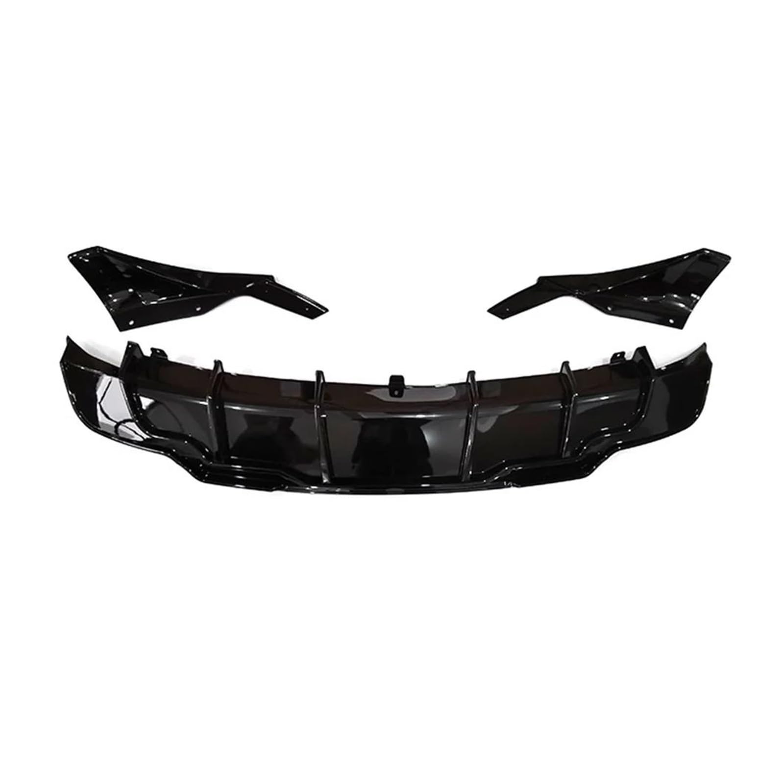 Seitenschweller Splitter Für Tesla Für Modell 3 Y 2017-2023 Stoßstange Lippe Hinten Diffusor Spoiler Tuning Zubehör Sport Körper Kit Carbon Faser Seitenschürze(3 Rear Lip Black) von ODKBFG