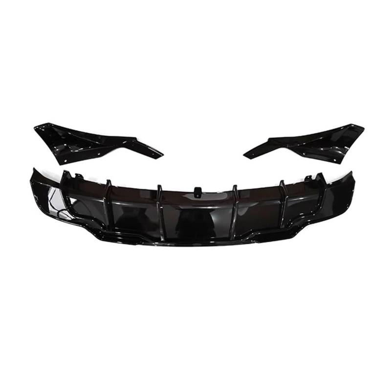 Seitenschweller Splitter Für Tesla Für Modell 3 Y 2017-2023 Stoßstange Lippe Hinten Diffusor Spoiler Tuning Zubehör Sport Körper Kit Carbon Faser Seitenschürze(3 Rear Lip Black) von ODKBFG