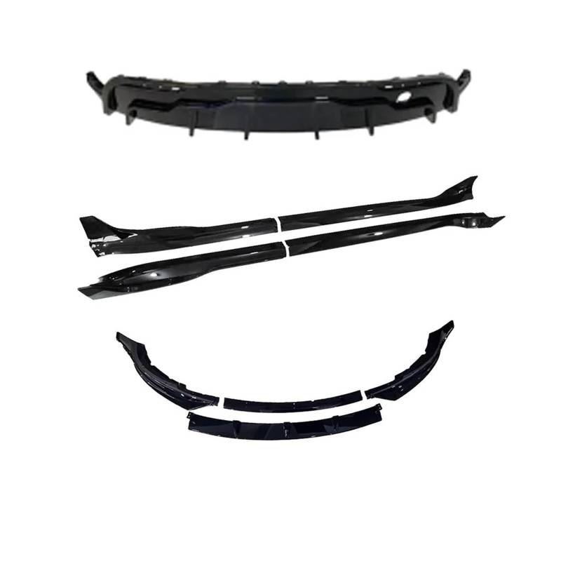 Seitenschweller Splitter Für Tesla Für Modell 3 Y 2017-2023 Stoßstange Lippe Hinten Diffusor Spoiler Tuning Zubehör Sport Körper Kit Carbon Faser Seitenschürze(Y Whole GB Set) von ODKBFG