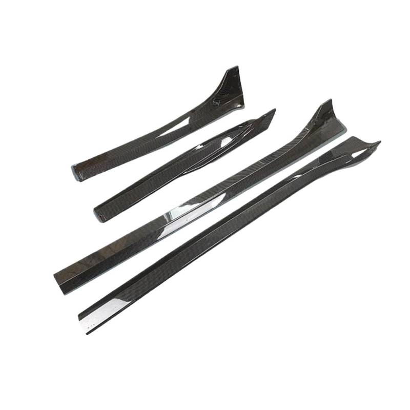 Seitenschweller Splitter Für Tesla Für Modell 3 Y 2017-2024 Body Kits Für Modell 3 Für Highland Auto Seite Splitter Seite Rock Glänzend Carbon Schwarz Auto Zubehör Seitenschürze(3 Matte Carbon) von ODKBFG