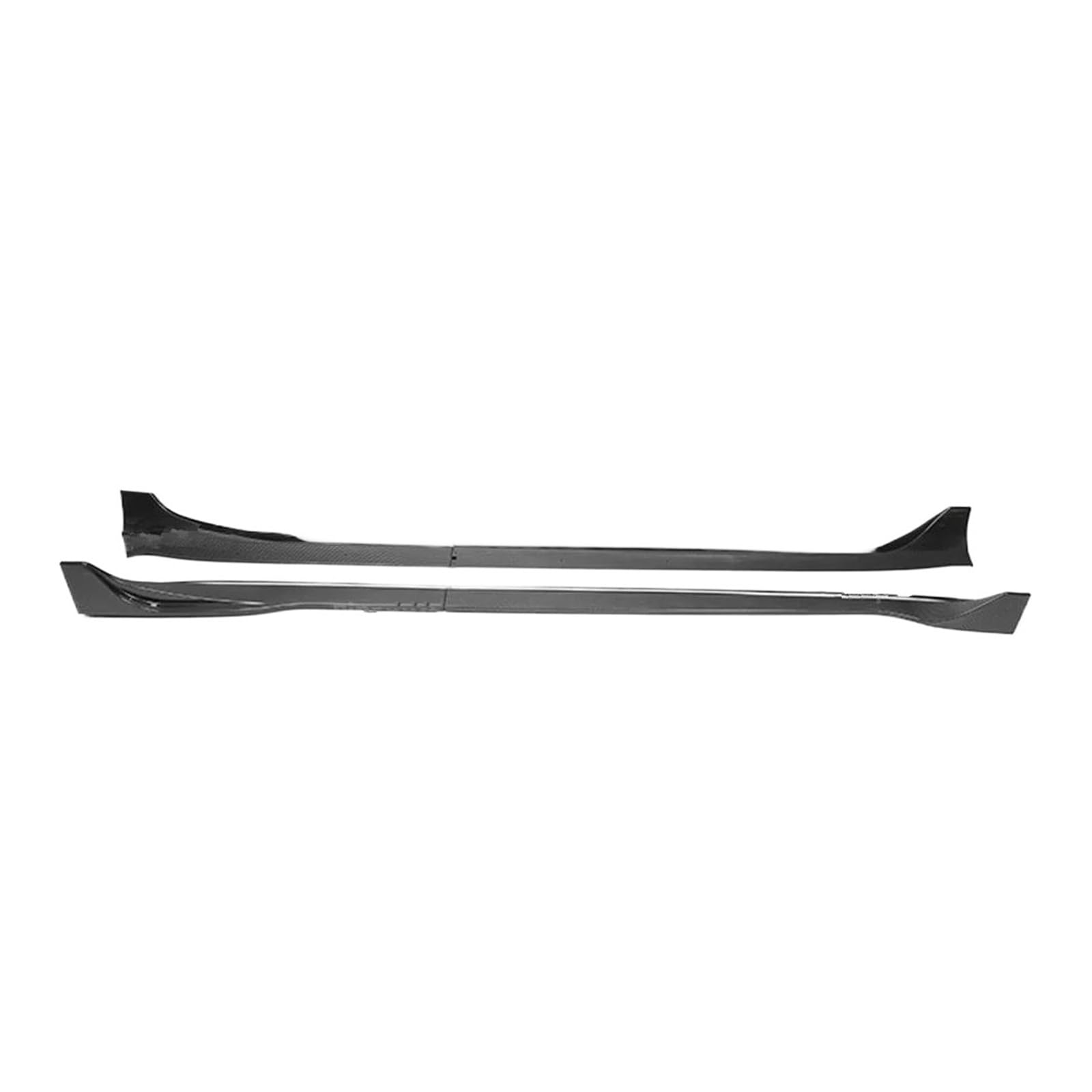 Seitenschweller Splitter Für Tesla Für Modell Y 2017-2024 Body Kits Kunststoff Seite Splitter Lip Trims Carbon Schwarz Auto Zubehör ABS Racing Seite Rock Seitenschürze(Fast Glossy Carbon) von ODKBFG
