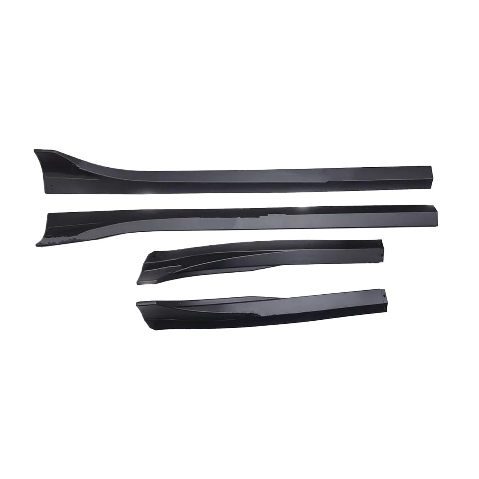 Seitenschweller Splitter Für Tesla Für Modell Y 2017-2024 Body Kits Kunststoff Seite Splitter Lip Trims Carbon Schwarz Auto Zubehör ABS Racing Seite Rock Seitenschürze(Fast Matte Black) von ODKBFG
