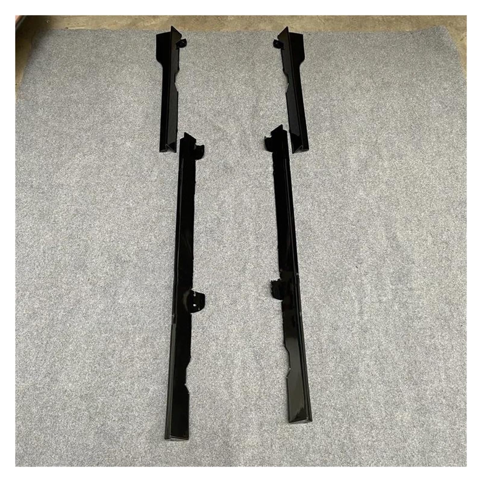 Seitenschweller Splitter Für VW Für Golf 7 MK7 MK7.5 Für GT-I R Für Line Modell 2015-2019 4-teiliges Set MK7 ABS Seitenstoßstangenrock Seitenschürze(4PCS Glossy Black) von ODKBFG