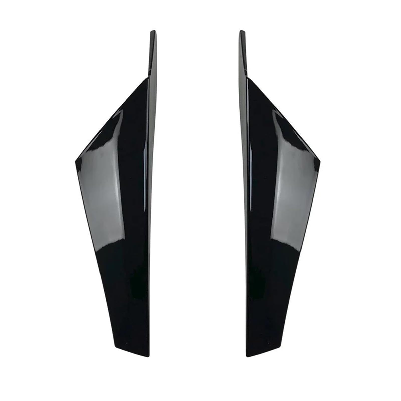 Seitenschweller Splitter Für VW Für Golf 8 Nur MK8 MK VIII 2020-2021 Heckscheibe Splitter Deflektor Spoiler Canard Abdeckung Verkleidung Autozubehör Seitenschürze(Glossy Black) von ODKBFG