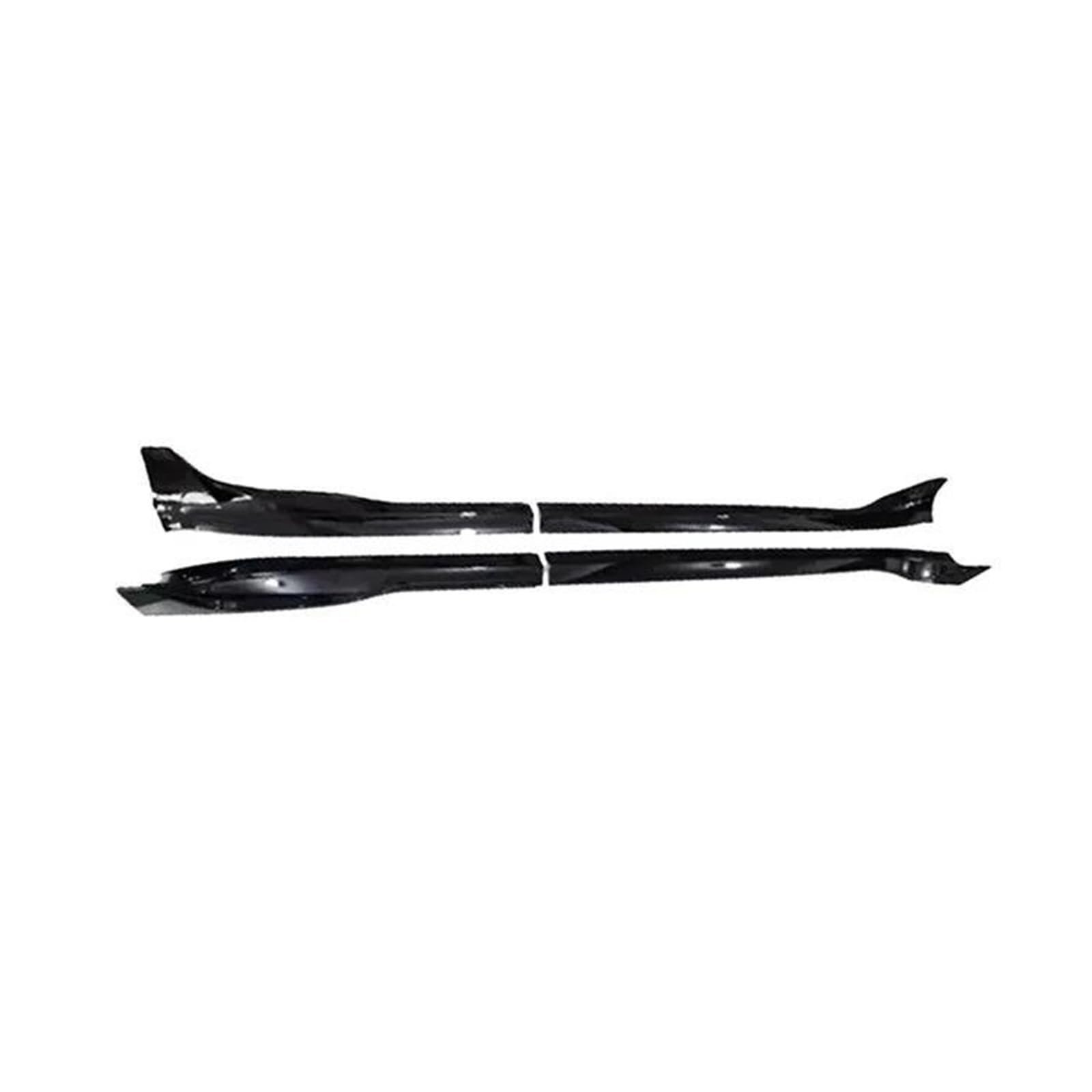 Seitenschweller Splitter Seitenschweller-Body-Kits-Schutz Für Tesla Für Modell Y 2021-2024 Seitenschweller Modifizierter Body-Kit-Schutz Carbonfasermuster ABS Seitenschürze(Black Glossy) von ODKBFG