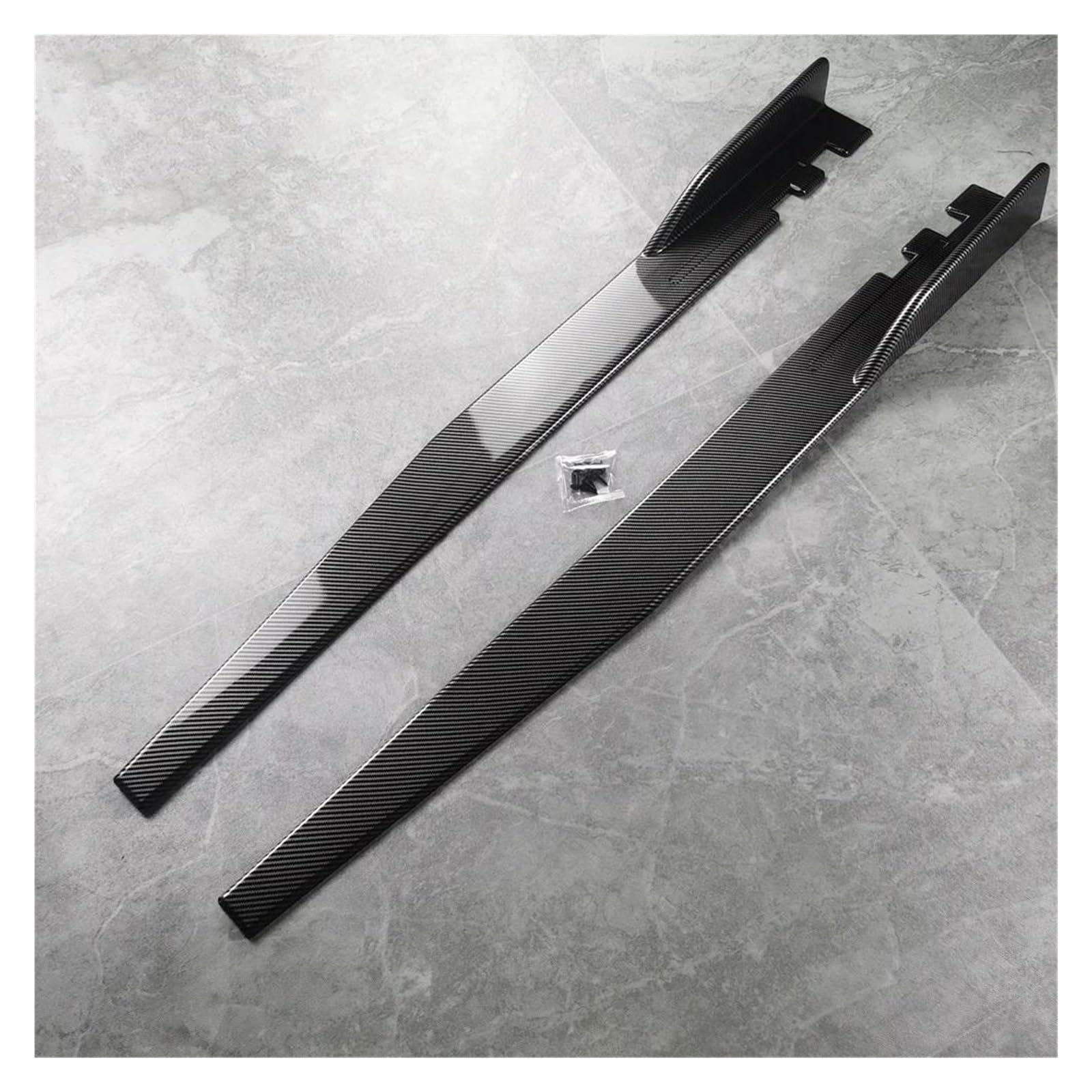 Seitenschweller Splitter Seitenschweller Verlängerung Schwellerblenden Lippensplitter Für G30 G31 520i 520d 530i 530d 540i 550i 550d 2017-2023 Bodykits Tuning Seitenschürze(Carbon Look) von ODKBFG